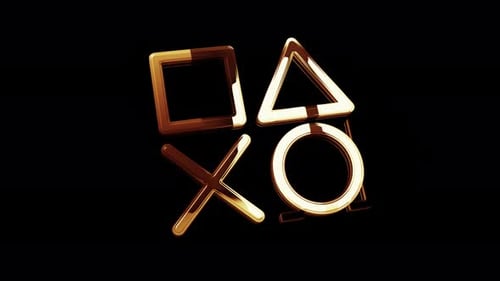 Joystick gaming and console video play symbol digital concept