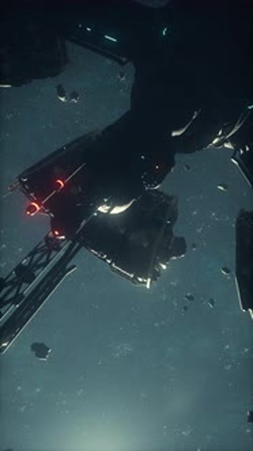 Hightech Space Station Investigates a Cosmic Cloud of Dust and Gas Vertical