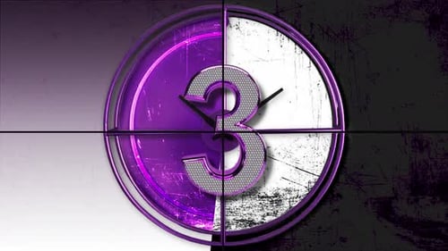 Compte à rebours du film violet