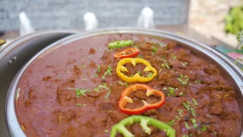 Ragoût de viande - nourriture kényane. Cuisine africaine, cuisine est-africaine.