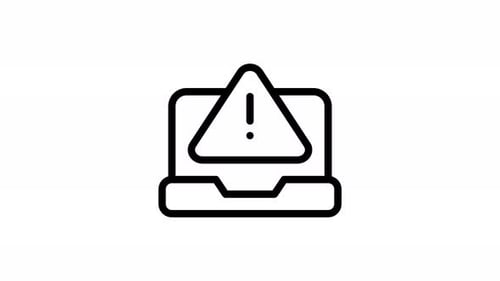 animação do ícone da linha de erro