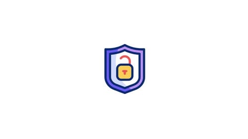 Animiertes Schildsymbol