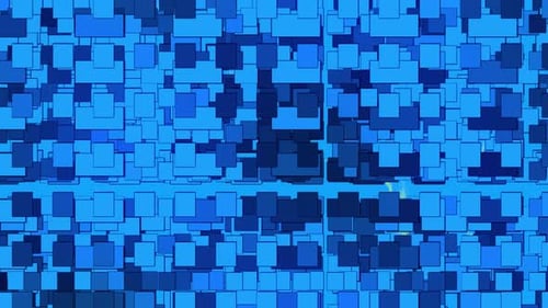 Moving Blue Geometric Abstract Pattern Background