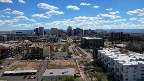 aerial orbit Phoenix Arizona in 4k