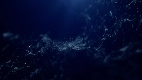 Animated Digital Network Connection Background Loop