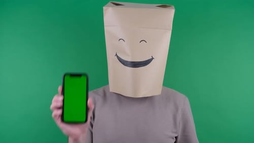 pantalla verde de persona feliz