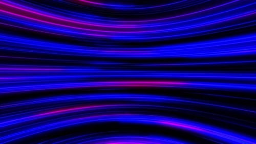Abstract Neon Glowing Light Trails Background
