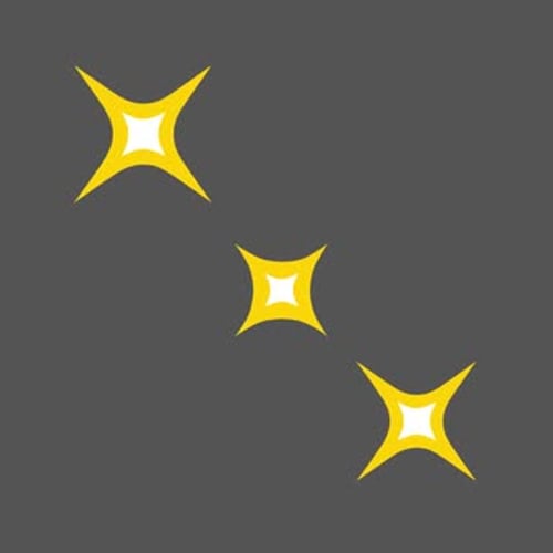 Animated Sparkle Stars Flat Design Overlay