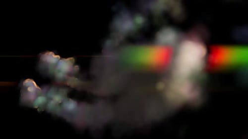 Bunte Staubpartikel, unregelmäßig bewegter Animationshintergrund