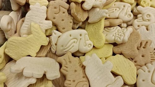 Collection of Animal Crackers in Light Brown Colors