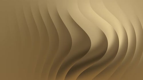 Fluid Golden Waves Abstract Animated Background Loop