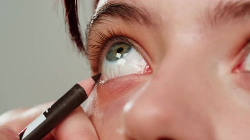 Beauty Shot of Woman Makeup Artist Applying Foundation Bb Cream on Previously Applied Moisturizing