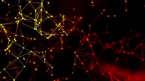 Abstract Glowing Plexus Network Background Loop V13