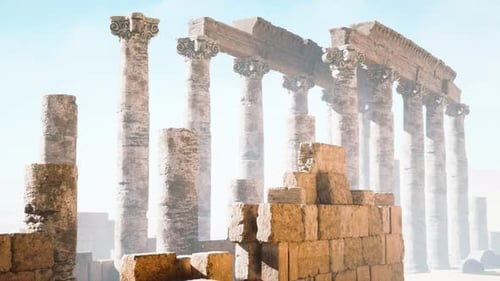Ruines du temple d'Amon à Soleb