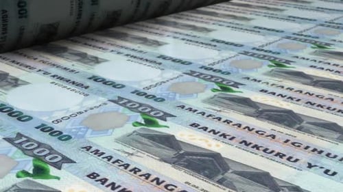 Rwandan 1000 Franc Banknotes Printing Process