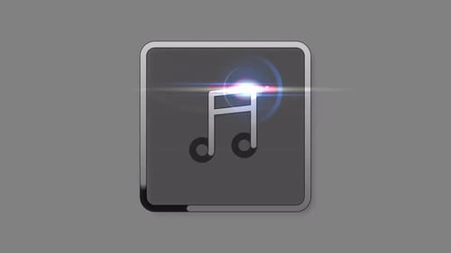Sleek Music Icon Reveal Animation