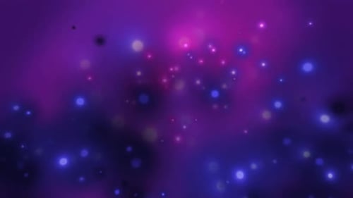 Abstract Glowing Particles Loop Background