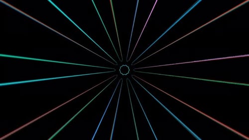 Dynamic Light Speed Warp Tunnel Transition