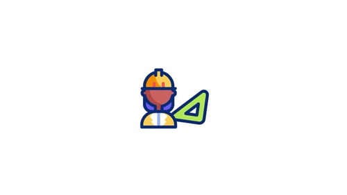 Icono animado de arquitecto