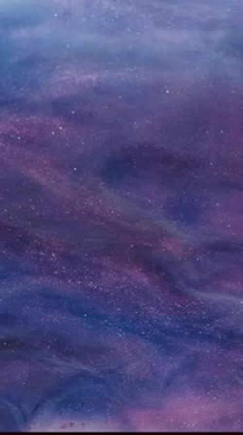 Vertical Glitter Cloud Ink Water Wave Purple Mist