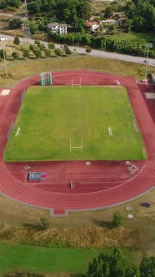 Vertical Video of Soccer Field