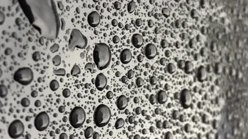 Big Drops of Rain on the Glass Vertical Video