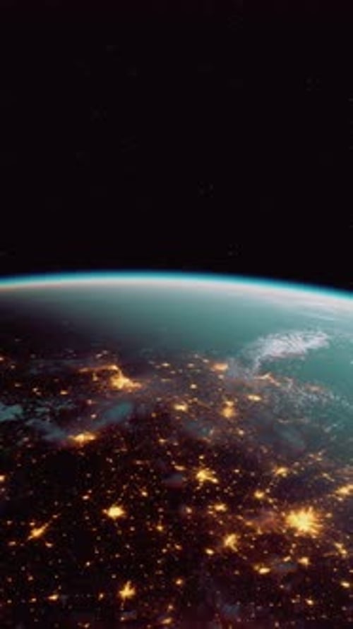 Earths Nighttime View From Space
