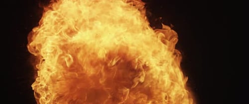 Epic Blaze Explosion: 2048x1024 Grand Fire Flames Explosion