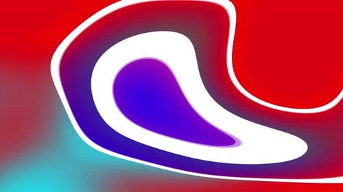 Colorful Abstract Fluid Organic Shapes Loop Background