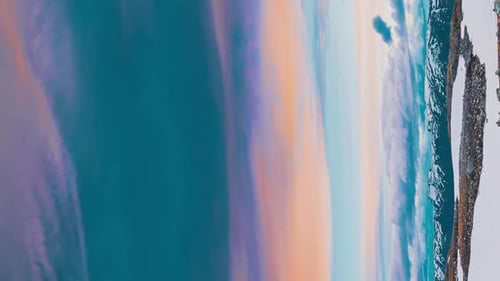 Vista panorâmica incrível do norueguês