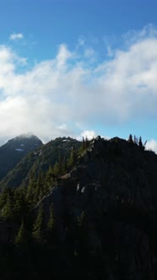 Mountain Peak Landscape View. British Columbia, Canada.