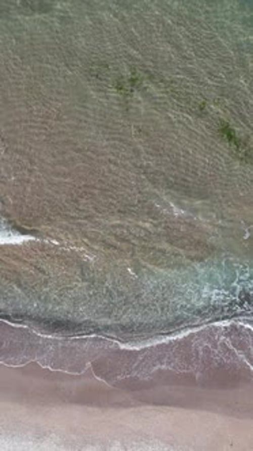 Sea Waves Drone View