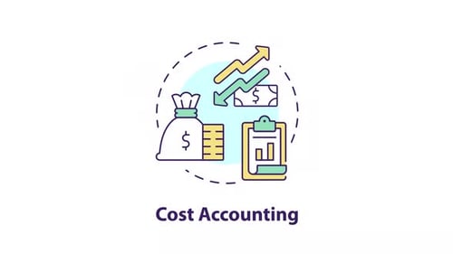 Flat Design Financial Accounting Animated Icons