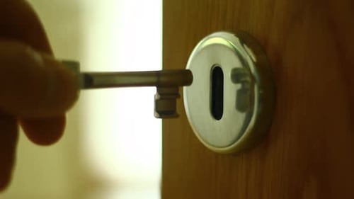 Insert a Key Into Key Lock