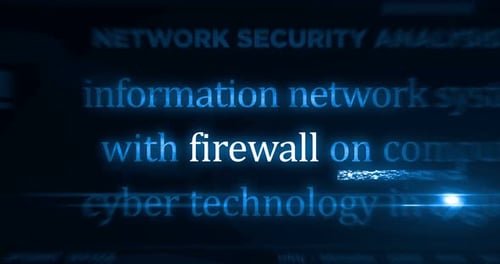 Cybersicherheits-Neon auf Backsteinmauerschleife