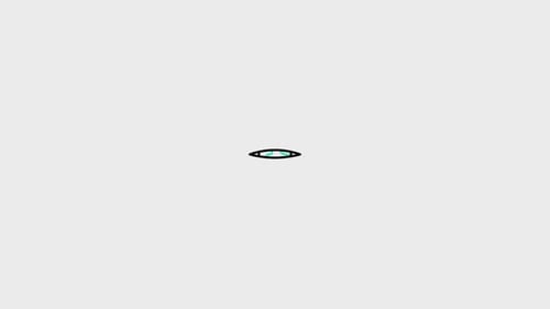 Minimalist Eye Icon Animation with Abstract Pattern Reveal