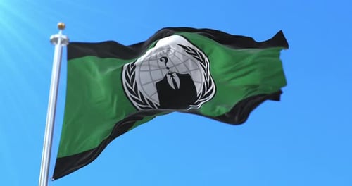 Bandeira do Anonymous Waving