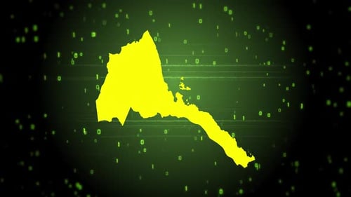 Intro die digitale Karte von Eritrea