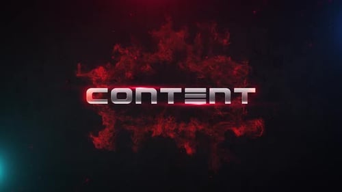 Cinematic Metallic Text Reveal with Energy Particles