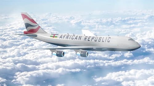 African Republic Passenger Plane