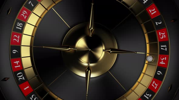 Spinning Black Glossy Casino Roulette Wheel, Backgrounds Motion ...