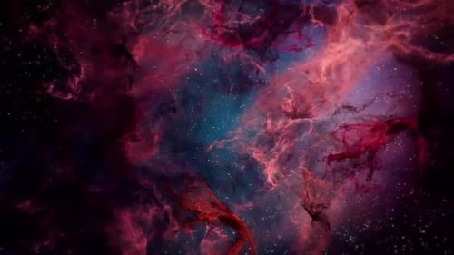 Abstract Nebula and Starfield Background Loop