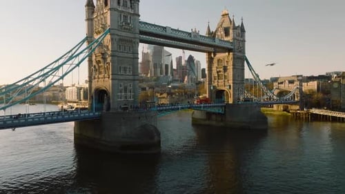London’s Tower Bridge Over the River Thames – UK