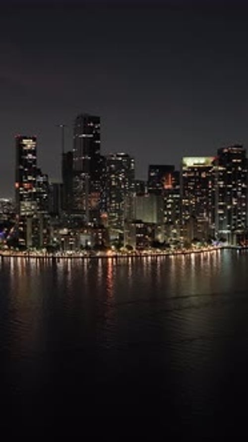 Brickell Bay At Miami In Florida United States.