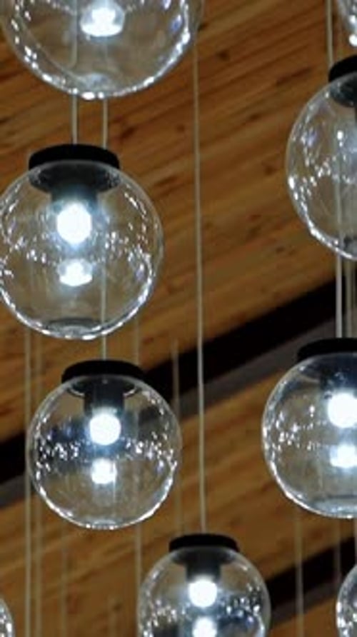 Modern lamps hanging. Decorating hanging lantern lamps