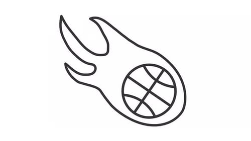 Icône de dribble animée