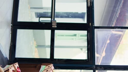 Fresh Produce Display at a Modern Urban Market