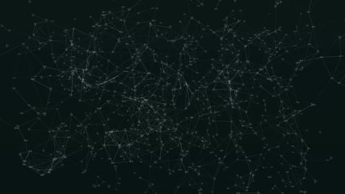 Concepto de tecnología de transferencia de datos de onda de fondo oscuro con puntos de malla digitales futuristas: Metaverse