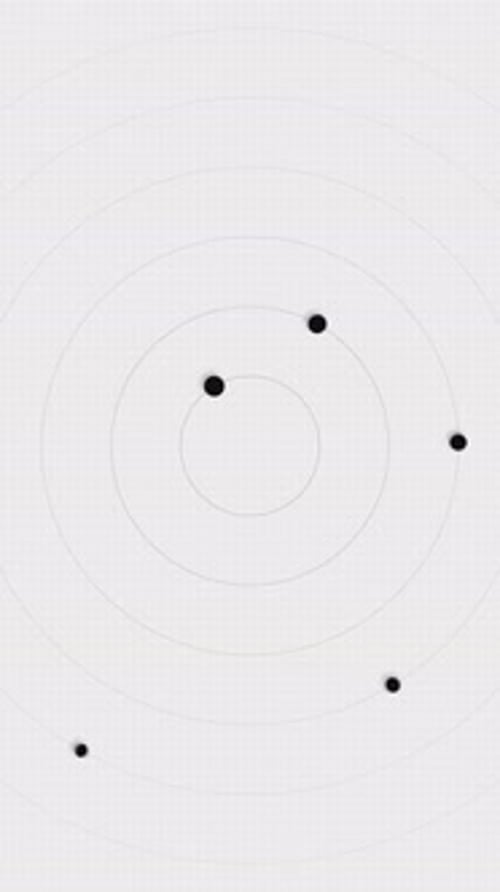 Vertical Video - Minimalist Circles and Spheres Abstract Background