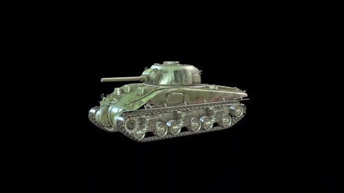 3D-Modell eines Panzers drehen